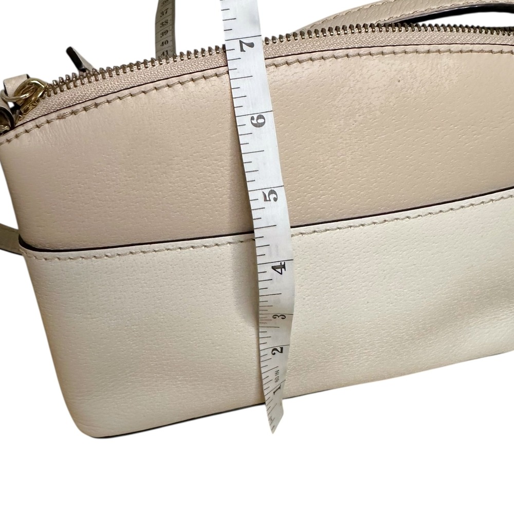 Kate Spade Millie Grove Street Leather Crossbody Bag Colorblock Beige & Cream - Picture 15 of 16